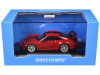 2025 Porsche 911 (992.2) GT3 Weissach Package Red with Carbon Stripe Limited Edition to 240 pieces Worldwide 1/64 Diecast Model Car by Minichamps