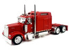 Kenworth W900L Truck Tractor with Sleeper Cab Red 1/87 (HO) Scale Plastic Model Car by HO Logistics