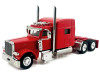 Peterbilt 389 Truck Tractor with Sleeper Cab Red 1/87 (HO) Scale Plastic Model Car by HO Logistics