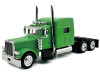 Peterbilt 389 Truck Tractor with Sleeper Cab Lime Green 1/87 (HO) Scale Plastic Model Car by HO Logistics