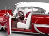 1/18 Sunstar 1954 Chevrolet Bel Air Hard Top Coupe Lowrider (Red with Moveable Suspension) Diecast Car Model