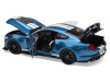 1/18 Ixo 2022 Ford Mustang Shelby GT500 (Blue Metallic with White Stripes) Diecast Car Model