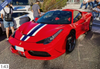 1/43 BBR Ferrari 458 Speciale (Rosso Corsa Red with White & Blue Stripe) Car Model