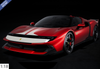 1/18 BBR Ferrari 849 Testarossa Spider Assetto Fiorano (Rosso Magma Red with White Stripe) Car Model Limited 24 Pieces