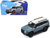 Toyota Land Cruiser 250 Blue with White Top 1/64 Diecast Model Car by Trends Hobby