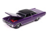 1971 Plymouth Fury III In-Violet Metallic with Black Top "Vintage Muscle" Series 1/64 Diecast Model Car by Auto World