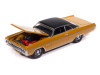 1971 Plymouth Fury III Bahama Yellow with Black Top "Vintage Muscle" Series 1/64 Diecast Model Car by Auto World