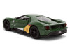 2017 Ford GT "Boba Fett" Livery Dark Green with Graphics "Star Wars" Franchise "Hollywood Rides" Series 1/32 Diecast Model Car by Jada