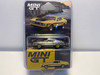 CHASE CAR 1/64 Mini GT Ford Mustang Mach 1 Mach I (Chrome Silver with Yellow Wheels) Diecast Car Model