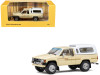 Toyota XtraCab SR5 4x4 Pickup Truck Beige with White Camper Shell "DiecastTalk Exclusive" Limited Edition to 1008 pieces Worldwide 1/64 Diecast Model Car by GCD