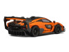 McLaren Senna GTR Orange Metallic with Carbon Hood and Black Top 1/64 Diecast Model Car by CM Model