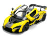McLaren Senna "8-PAS Racing" Yellow Metallic with Black Top "Hyper-Spec" Series 1/24 Diecast Model Car by Jada