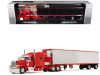1/64 First Gear Peterbilt Model 589 with 78" Mid-Roof Sleeper & 53' Utility Trailer with Reefer (Blackjack Express LLC) Diecast Model