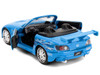 1/32 Jada 2001 Honda S2000 Convertible Blue with Graphics "Fast & Furious Remix 25th Anniversary" Series Diecast Car Model