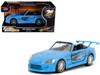 1/32 Jada 2001 Honda S2000 Convertible Blue with Graphics "Fast & Furious Remix 25th Anniversary" Series Diecast Car Model