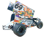 1/18 ACME Collector's Edition (2-Car Pack) Tyler Walker #69 "Puppets Powered" Sprint Car Diecast Car Model