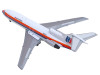 Boeing 727-100 Commercial Aircraft "United Airlines - Saul Bass Livery" (N7001U) White with Stripes 1/400 Diecast Model by GeminiJets