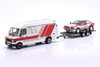 1/18 OTTO 3-Car Set Rally Safari 1990 Toyota Celica GT-4 #3 & Mercedes Benz T1 with Trailer Car Models