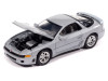 1993 Mitsubishi 3000GT VR-4 Zurich White Silver Metallic "Import Legends" Series 1/64 Diecast Model Car by Auto World