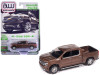 2019 Chevrolet Silverado High Country Pickup Truck Oakwood Brown Metallic "Muscle Trucks" Series 1/64 Diecast Model Car by Auto World