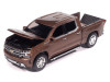 2019 Chevrolet Silverado High Country Pickup Truck Oakwood Brown Metallic "Muscle Trucks" Series 1/64 Diecast Model Car by Auto World