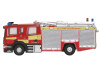 Scania Pump Ladder Fire Engine "Surrey Fire and Rescue" Red with Yellow Stripes 1/148 (N) Scale Diecast Model Car by Oxford Diecast