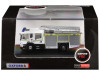Scania Pump Ladder Fire Engine "Grampian Fire and Rescue" White with Yellow Stripes 1/148 (N) Scale Diecast Model Car by Oxford Diecast