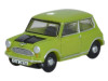 Mini Cooper Lime Green with Matt Black Hood 1/148 (N) Scale Diecast Model Car by Oxford Diecast