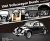 1/12 Sunstar 1961 Volkswagen Beetle Saloon (Black) Diecast Car Model Limited Edition