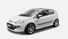 1/24 BBurago Fiat Punto Evo (White) Diecast Car Model