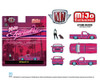 1/64 M2 Machines 1995 Chevrolet S10 Lowriders with Girl & Pitbull Dog Figures (Pink) Diecast Car Model