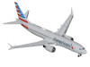 Boeing 737 MAX 8 Commercial Aircraft "American Airlines" (N326RP) Gray with Striped Tail Series 1/400 Diecast Model by GeminiJets