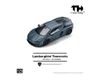 1/64 Trends Hobby Lamborghini Temerario (Matte Blue) Diecast Car Model