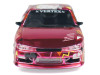 Nissan Vertex Silvia (S14) RHD (Right Hand Drive) "Hello Kitty" Pink Metallic with Graphics "Global64" Series 1/64 Diecast Model Car by Tarmac Works