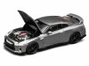2020 Nissan GT-R (R35) Track Edition Engineered by NISMO RHD (Right Hand Drive) Dark Metal Gray Metallic "Senior 64" Series 1/64 Diecast Model Car by MotorHelix