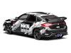 Honda Civic Type R (FL5) RHD (Right Hand Drive) "HKS" Matt Black with Graphics 1/64 Diecast Model Car by MotorHelix