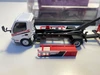 DAMAGED AS-IS 1/64 Unique Model & Tiny Hino 300 Dutro Flatbed Tow Truck Diecast Car Model
