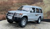 MINOR DAMAGED AS-IS 1/18 Mitsubishi Pajero V31 (Silver) Diecast Car Model