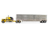 1/64 First Gear Peterbilt Model 359 with 63” Flat Top Sleeper & Wilson Silverstar Livestock Trailer Red’s Favorites Hank Cosper Diecast Model