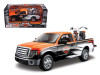 2010 Ford F-150 STX Harley Davidson Orange/White/Black 1/27 and 1/24 1958 FLH Duo Glide Motorcycle by Maisto