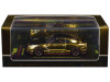 Nissan GT-R (R35) Nismo RHD (Right Hand Drive) Gold Chrome with Carbon Hood and Top "APA XPO Tokyo Auto Salon Hong Kong 2025 Event Edition" 1/64 Diecast Model Car by Inno Models