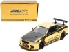 Nissan Skyline GT-R (R34) "Top Secret" RHD (Right Hand Drive) Gold Chrome with Carbon Hood "GTSHOW 2025 VIP Limited Edition" 1/64 Diecast Model Car by Inno Models