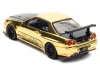 Nissan Skyline GT-R (R34) "Top Secret" RHD (Right Hand Drive) Gold Chrome with Carbon Hood "GTSHOW 2025 VIP Limited Edition" 1/64 Diecast Model Car by Inno Models