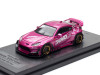 Toyota GR86 "Pandem Rocket Bunny" RHD (Right Hand Drive) Pink Metallic with Graphics "APA XPO 2025 Event Exclusive" 1/64 Diecast Model Car by Inno Models