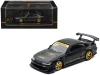 Nissan "Top Secret" Silvia (S15) RHD (Right Hand Drive) Matt Black with Carbon Hood "APA XPO 2025 Event Edition VIP Ticket Bundle" 1/64 Diecast Model Car by Inno Models