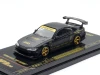 Nissan "Top Secret" Silvia (S15) RHD (Right Hand Drive) Matt Black with Carbon Hood "APA XPO 2025 Event Edition VIP Ticket Bundle" 1/64 Diecast Model Car by Inno Models