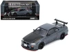 Nissan Skyline GT-R (R34) "Top Secret" RHD (Right Hand Drive) Stealth Gray with Carbon Hood "GTSHOW 2025 Event Edition" 1/64 Diecast Model Car by Inno Models