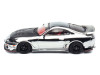 Toyota Supra (A80) "Top Secret" GT300 RHD (Right Hand Drive) Chrome with Carbon Hood and Red Interior "Tokyo Auto Salon 2026 Event Exclusive" 1/64 Diecast Model Car by Inno Models
