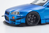 1/18 Kyosho Nissan Skyline GT-R (R34) Khyzyl Saleem (Blue) Car Model