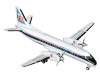 Saab 340A Commercial Aircraft "Business Express Airlines - The Delta Connection" (N749BA) White with Blue and Red Stripes 1/400 Diecast Model by GeminiJets